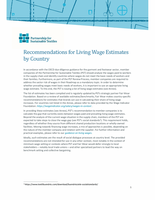 Partnership for Sustainable Textiles: Recommendations for Living Wage Estimates by Country
