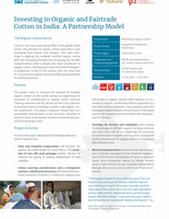 Partnership for Sustainable Textiles: Investing in Organic and Fairtrade Cotton in India: A Partnership Model