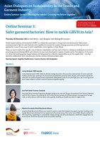 Safer garment factories: How to tackle GBVH in Asia?