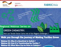 Webinar series on GREEN CHEMISTRY: How can Textile Sector Solve one of the Biggest Challenges?