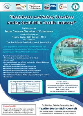 Healthcare and Safety Practices During Covid-19 in Textile Industry Virtual Training