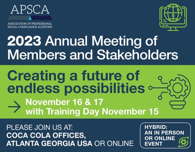 APSCA’s 2023 Annual Meeting of Members and Stakeholders
