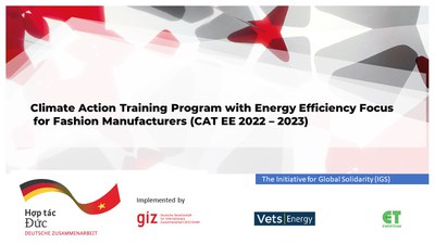Self-learning program on Climate Action with Energy Efficiency focus for fashion manufacturers in Vietnam
