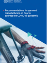 Recommendations for garment manufacturers on how to address the COVID-19 pandemic