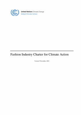 Fashion Industry Charter for Climate Action