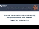 Global Deal Masterclass Series: Industrial Relations for Gender Equality and Non-Discrimination in the Workplace