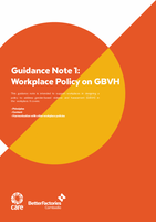 Guidance Note 1: Workplace Policy on Gender-Based Violence and Harassment
