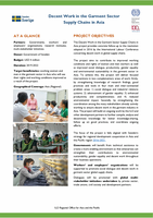 Fact Sheet ILO Decent Work in the Garment Sector Supply Chains in Asia