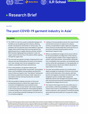 The post-COVID-19 garment industry in Asia