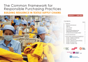 The Common Framework for Responsible Purchasing Practices - Building Resilience in Textile Supply Chains