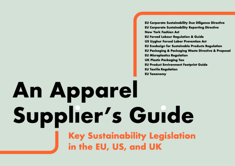 An Apparel Supplier’s Guide to Sustainability Legislation 2.0 (2024)