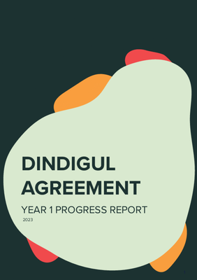 Dindigul Agreement - 1 year progress report