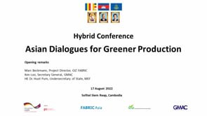 Opening Panel of the "Asian Dialogues for Greener Production" Hybrid Conference.