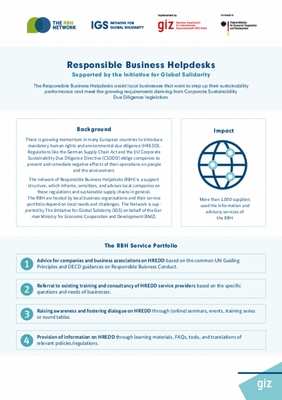 Responsible Business Helpdesks (Factsheet)