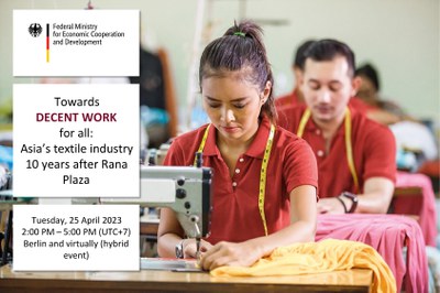 Towards decent work for all: Asia’s textile industry 10 years after Rana Plaza
