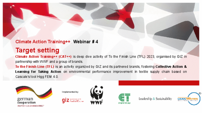 CAT++ Webinar 3 – GHG Target Setting