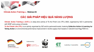 CAT++ Webinar 5 - Energy Efficiency Solutions