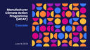 Manufacturer Climate Action Programme (MCAP) - Cascale