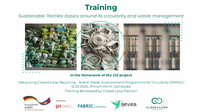 The Training on “Sustainable Textiles: basics around its circularity and waste management”