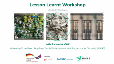 Sustainable Textiles: Lesson Learn & Success of pilot implementation