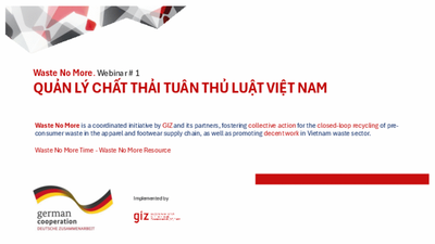 Webinar 1: Waste management in compliance with regulations in Vietnam - VI
